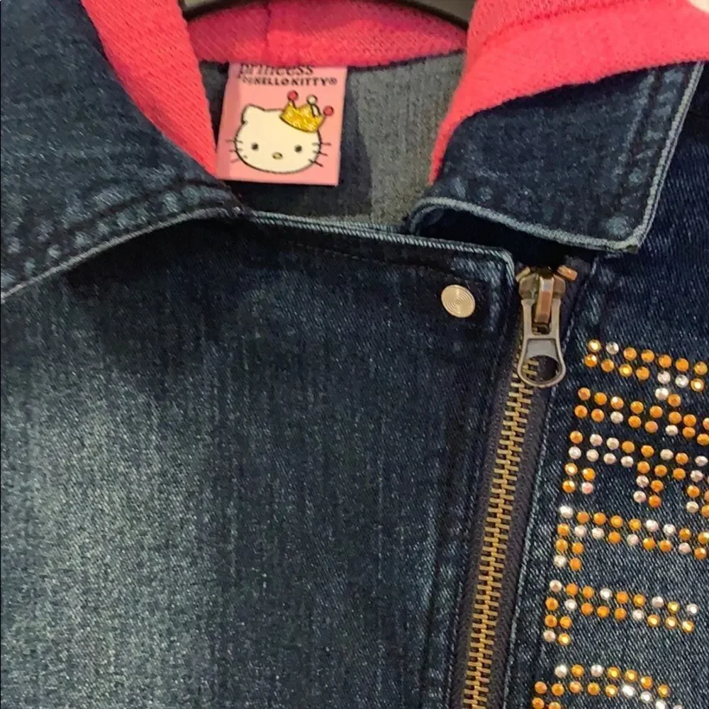 💕1 hr sale💕Hello Kitty jean jacket
